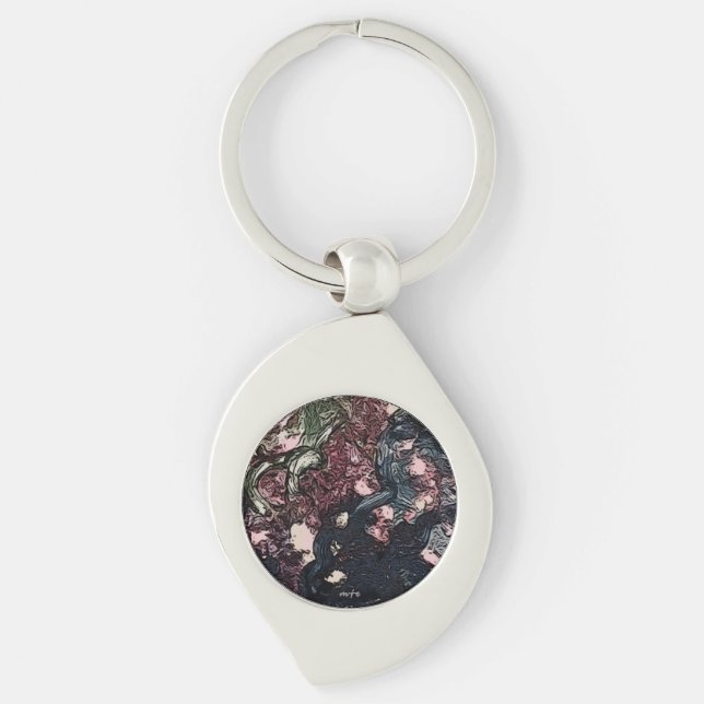 Porte-clés Porte - clé en métal de remous (Devant)