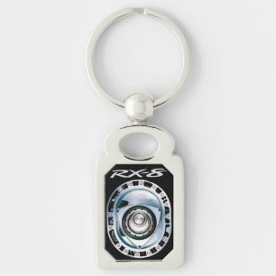 Porte-clés Porte - clé en métal RX-8 de rectangle