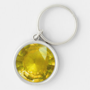 Porte-clés Porte - clé en pierre jaune