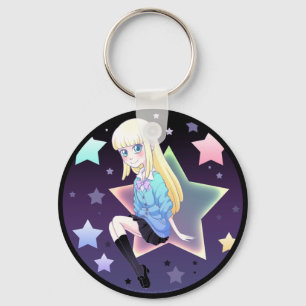 Porte-clés Porte - clé Étoile-Gallon en pastel
