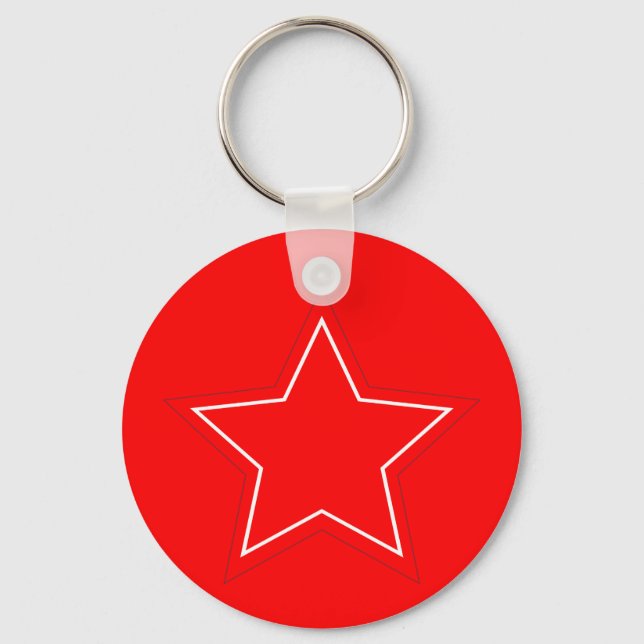 Porte-clés Porte - clé étoile rouge (Recto)