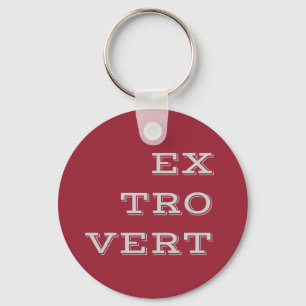 Porte-clés Porte - clé Extrovert gris