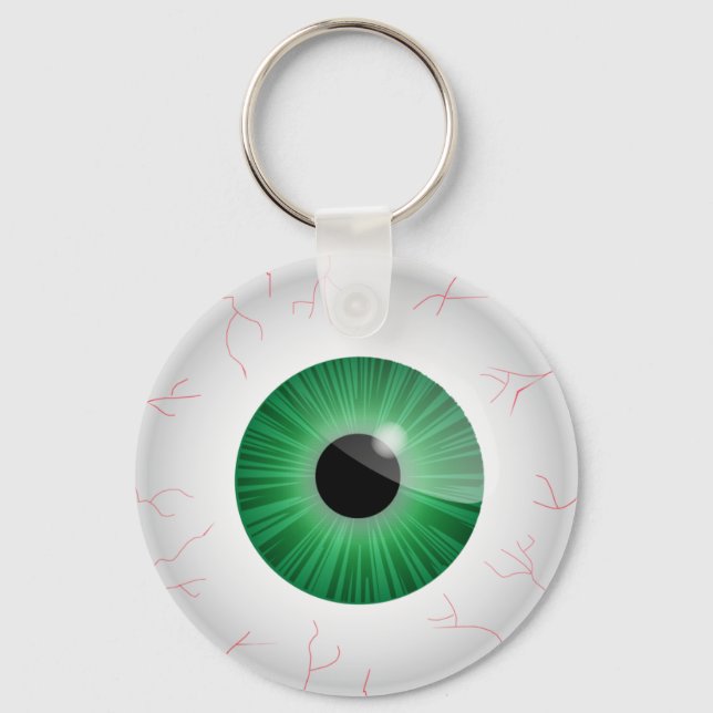 Porte-clés Porte - clé Eyeball Bloodshot Vert (Recto)