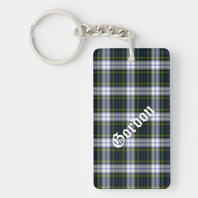 Porte-clés Porte - clé fait sur commande de plaid de tartan (Devant)