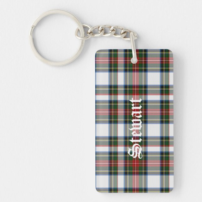 Porte-clés Porte - clé fait sur commande de plaid de tartan (Devant)
