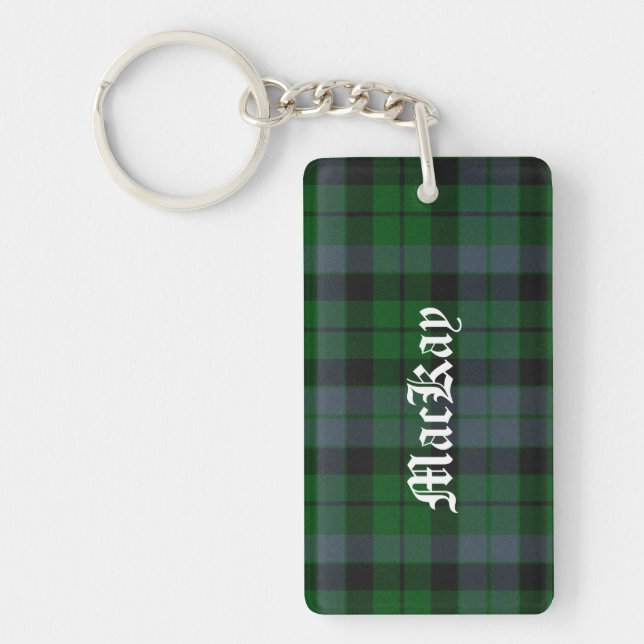 Porte-clés Porte - clé fait sur commande de plaid de tartan (Devant)