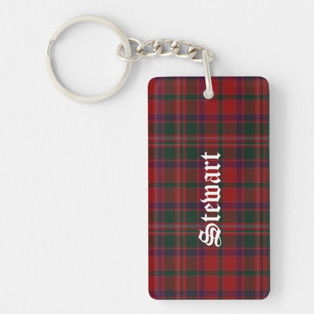 Porte-clés Porte - clé fait sur commande de plaid de tartan (Devant)