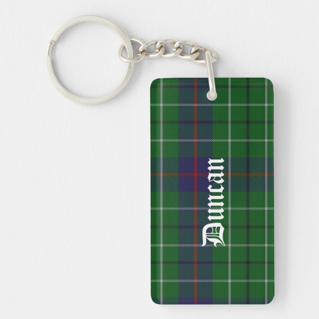 Porte-clés Porte - clé fait sur commande de plaid de tartan (Devant)