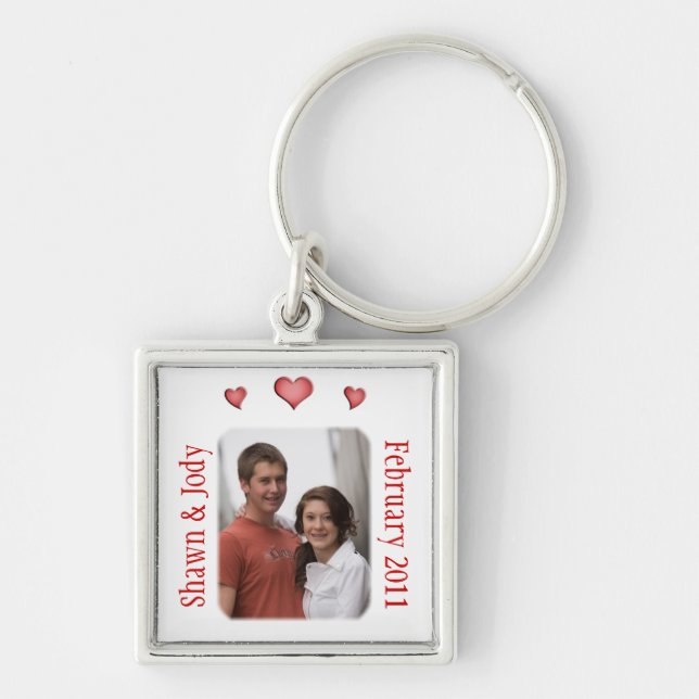Porte-clés Porte - clé fait sur commande de Valentine d'amour (Devant)