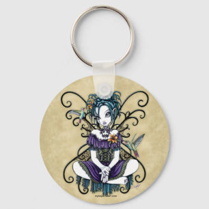 Porte-clés Porte - clé féerique d'art de colibri gothique d