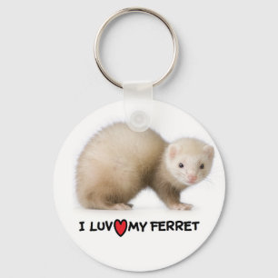 Porte-clés Porte - clé Ferret "J'aime mon furet"