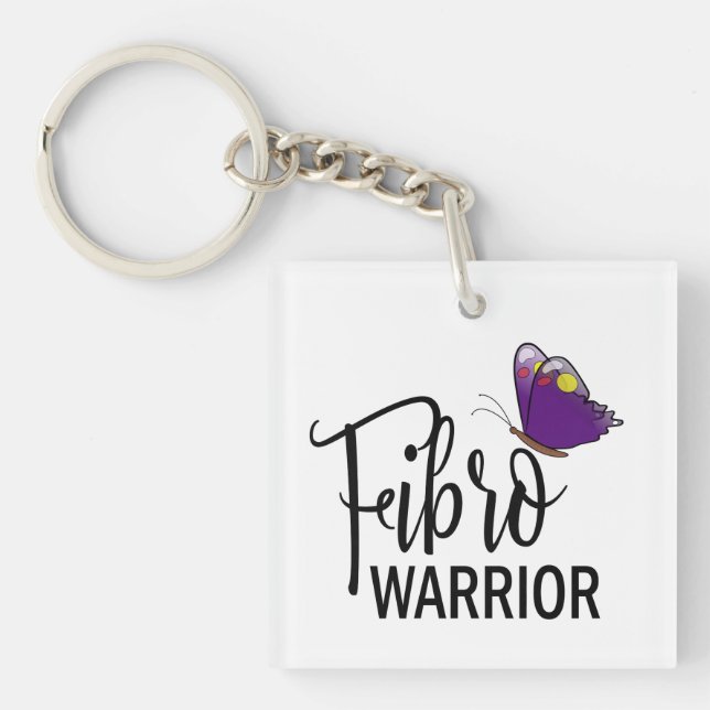 Porte-clés Porte - clé fibro de papillon de guerrier (Devant)