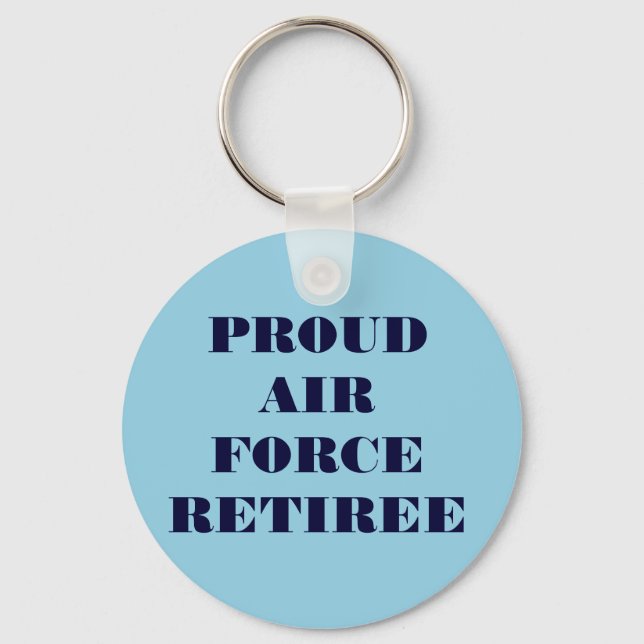 Porte-clés Porte - clé Fière Retraite de la Force aérienne (Recto)