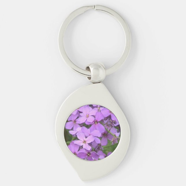 Porte-clés Porte - clé Fleur sauvage pourpre (Devant)