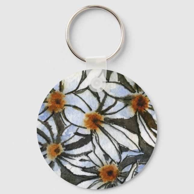 Porte-clés porte - clé floral "Daisy 2" (Recto)