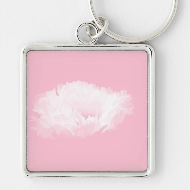 Porte-clés Porte - clé floral rose doux (Devant)