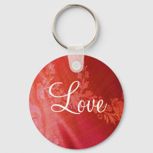 Porte-clés Porte - clé floral rouge de Valentine -