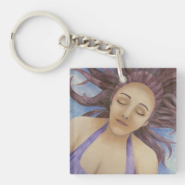 Porte-clés Porte - clé flottant de la déesse de l'eau (Devant)