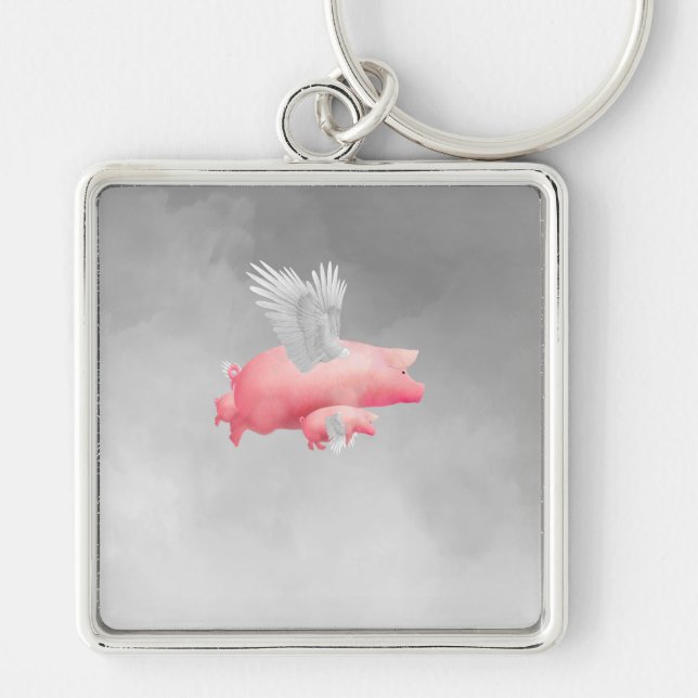 Porte-clés Porte - clé Flying Piglets (Devant)