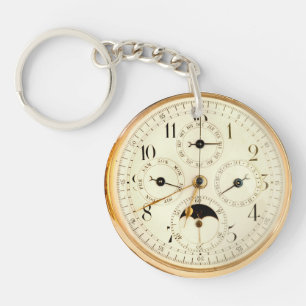 Porte-clés Porte - clé FOB de conception de montre d'or