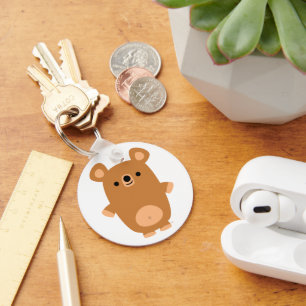 Porte-clés Porte - clé fort mignon d'ours de bande dessinée