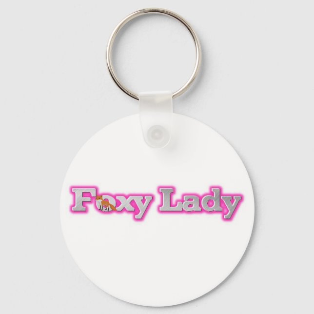 PORTE-CLÉS PORTE - CLÉ FOXY LADY (Recto)