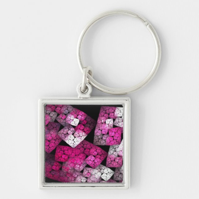 Porte-clés Porte - clé fractal Abstrait (Devant)
