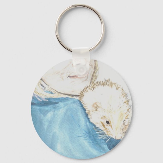 Porte-clés porte - clé 'Friendly Ferret' (Recto)