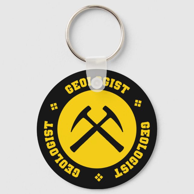 Porte-clés Porte - clé géologue (Recto)