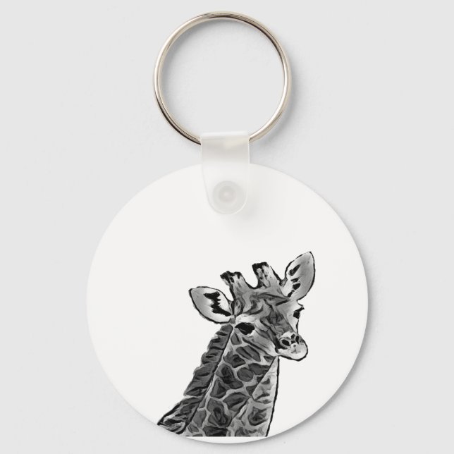 Porte-clés porte - clé girafe (Recto)
