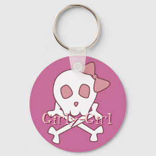 Porte-clés Porte - clé Girly de crâne