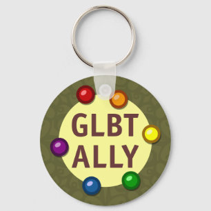 Porte-clés PORTE - CLÉ GLBT Ally Baubles
