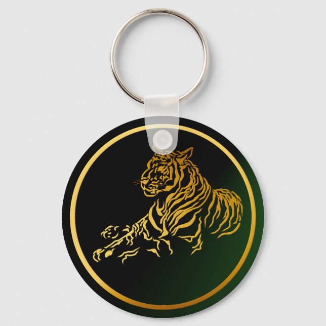 Porte-clés Porte - clé Gold Tiger (Recto)