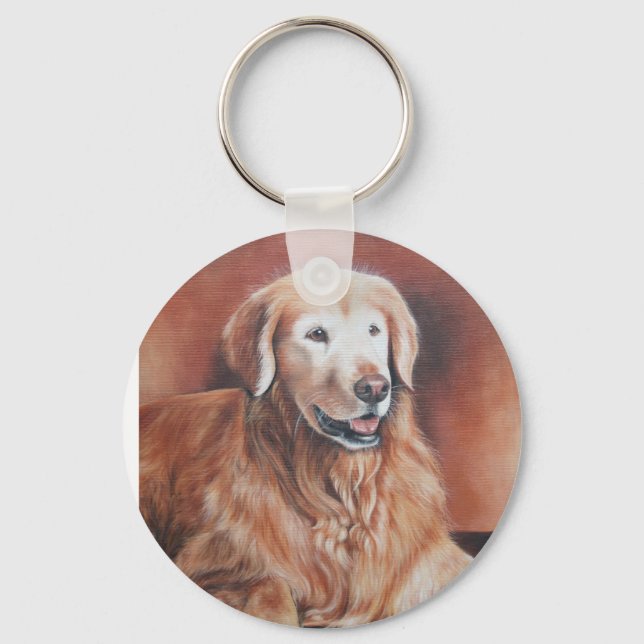 Porte-clés Porte - clé Golden Retriever (Recto)