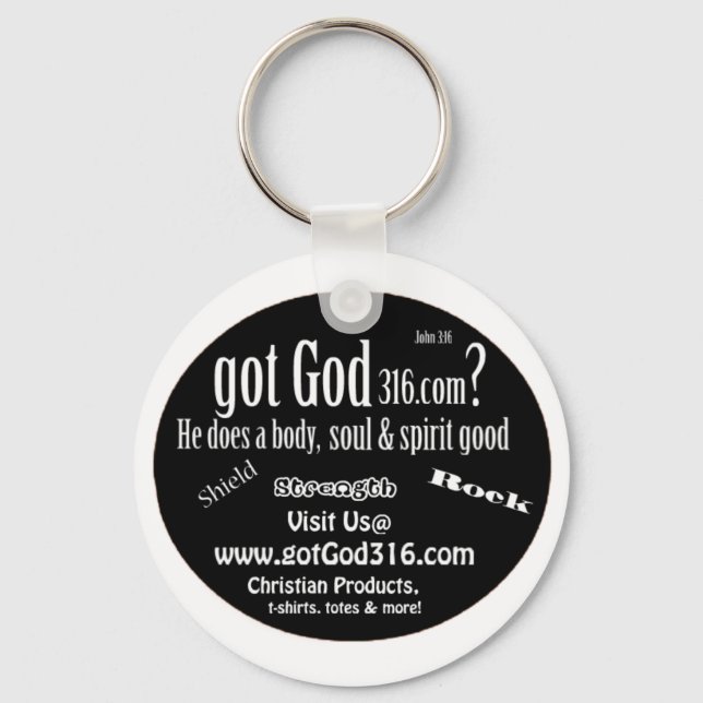 Porte-clés porte - clé gotGod316.com (Recto)