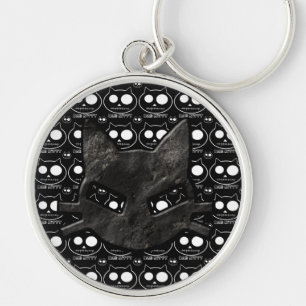 Porte-clés Porte - clé gothique de mauvais de Kitty noir de