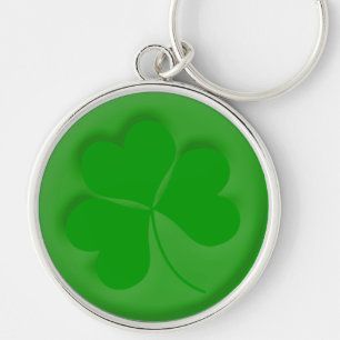 Porte-clés Porte - clé gravé de shamrock