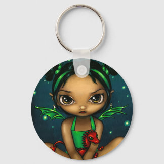 Porte-clés porte - clé "Green Dragonling"