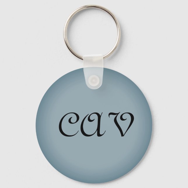 Porte-clés Porte - clé gris bleu (Recto)