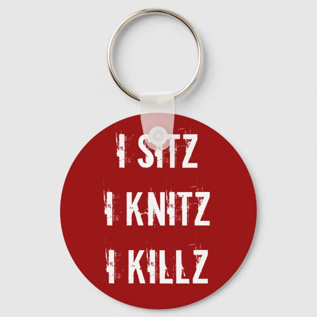 Porte-clés PORTE - CLÉ HA - Sitz Knitz Killz (Recto)