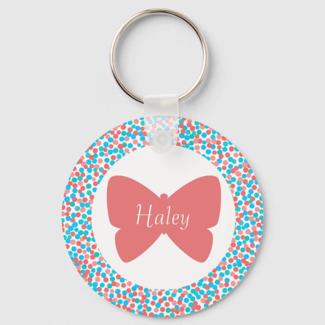 Porte-clés Porte - clé Haley Butterfly Dots - 369 (Recto)