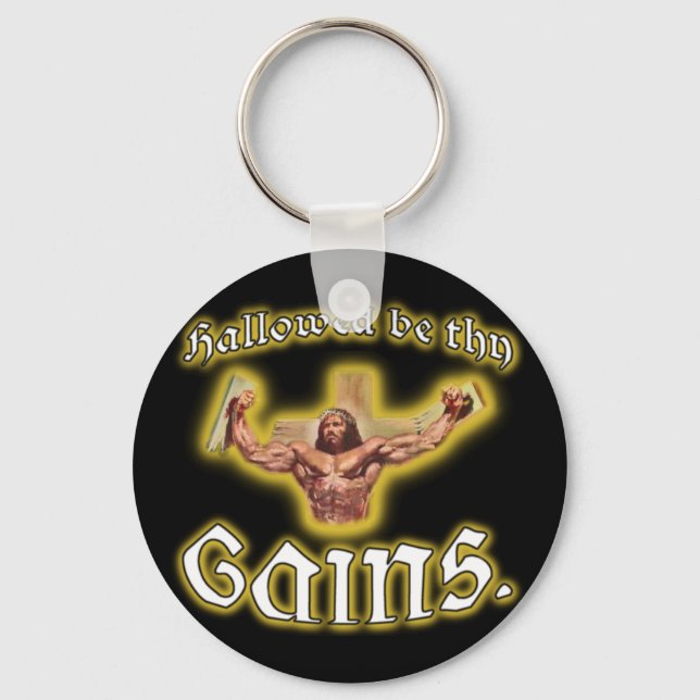 Porte-clés porte - clé "Hallow be thy Gains" (Recto)