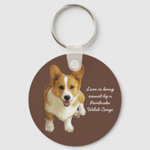 Porte-clés Porte - clé heureux de corgi de Gallois de