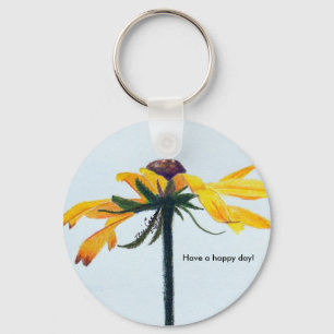Porte-clés Porte - clé heureux de marguerite de jour