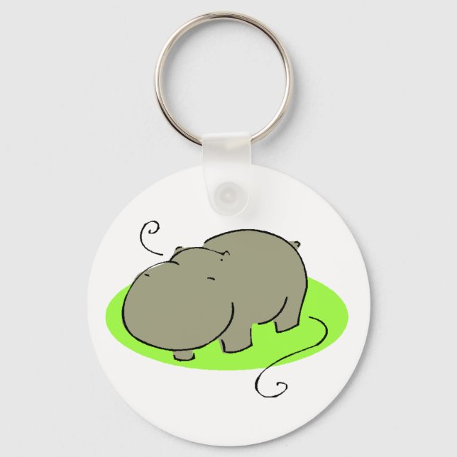 Porte-clés Porte - clé Hippo mignon (Recto)