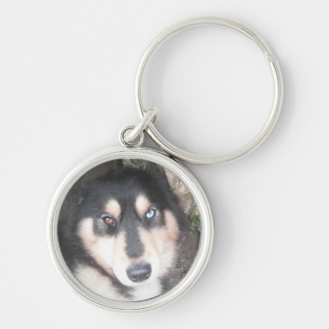 Porte-clés Porte - clé Husky One Blue Eye One Brown Oeil (Devant)