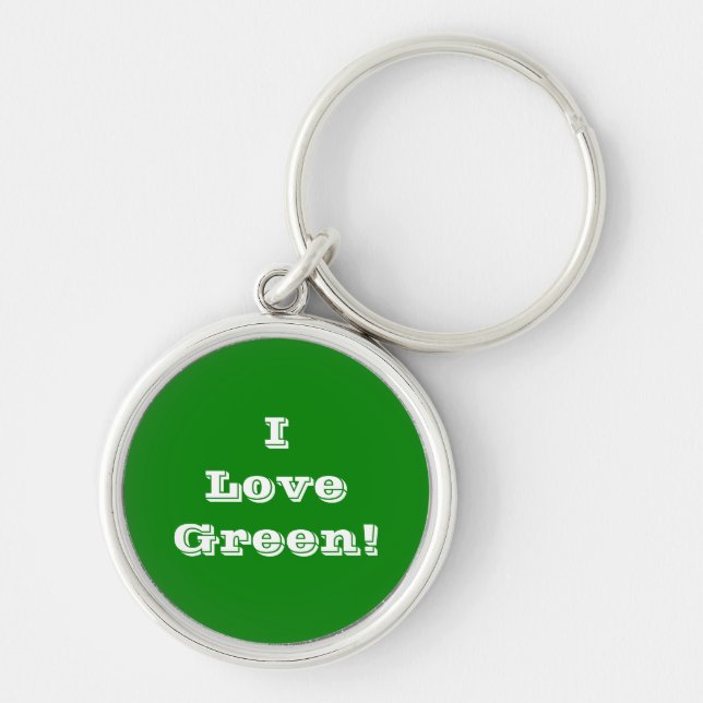 Porte-clés Porte - clé I Love Green (Devant)
