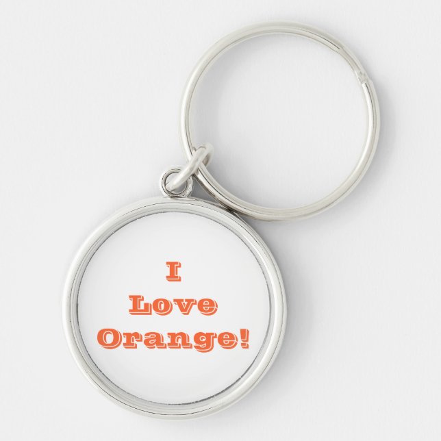 Porte-clés Porte - clé I Love Orange (Devant)