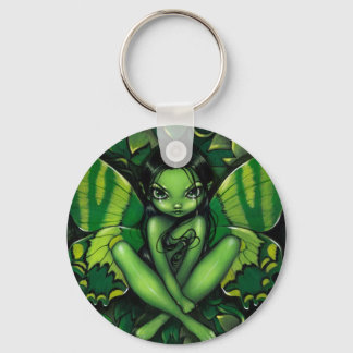 Porte-clés porte - clé "Imaginaire papillon vert"