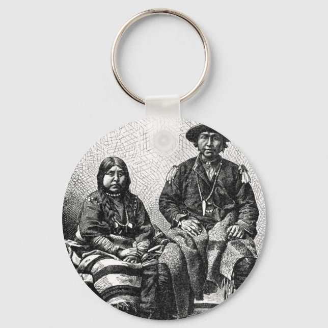 Porte-clés Porte - clé indien américain (Recto)